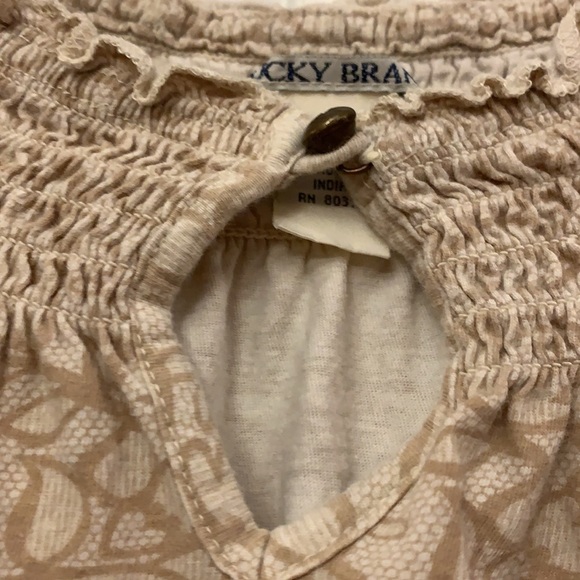 😍 2/$29 Lucky Brand On/Off Shoulders Top XS - Picture 4 of 12